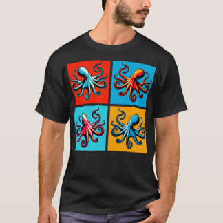 Camiseta Octopus Art Trendy Marine Life