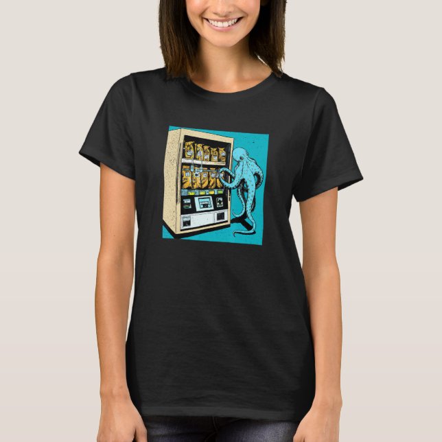 Camiseta Octopus Automat Vending Machine gatcha cephalopod (Frente)