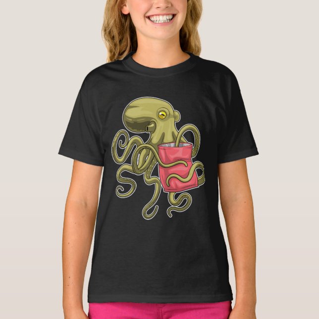 Camiseta Octopus Bag de chips (Frente)