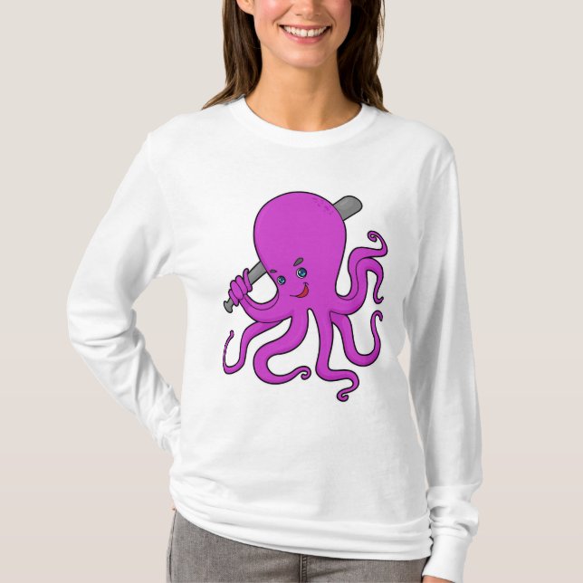 Camiseta Octopus Baseball Baco (Frente)