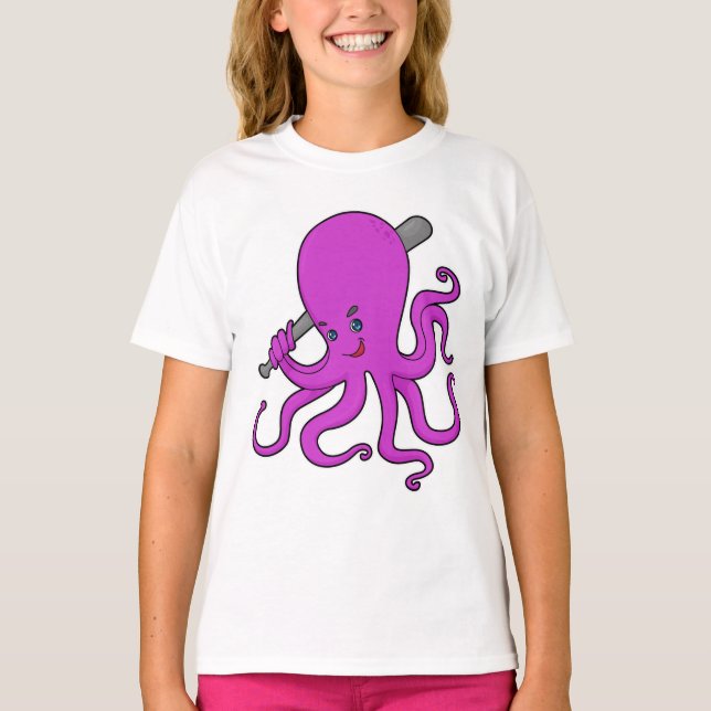 Camiseta Octopus Baseball Baco (Frente)