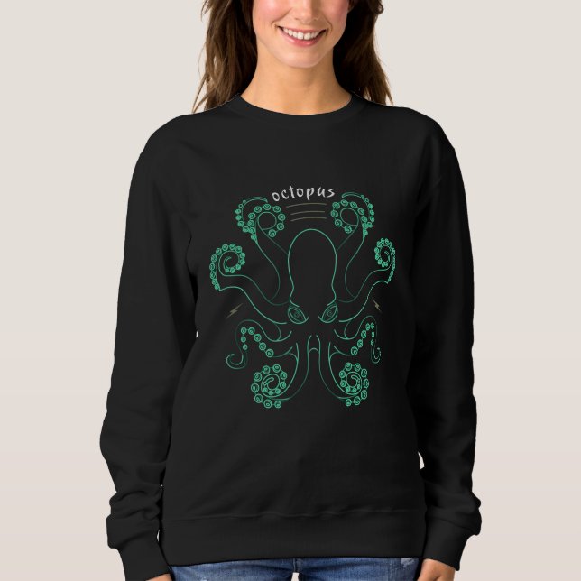 Camiseta Octopus Cephalopod Tentáculos (Frente)