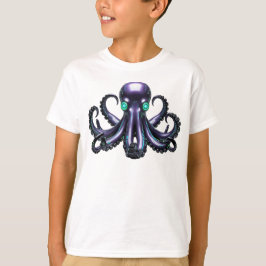 Camiseta Octopus Cibernético - Criatura Futurística Do Mar