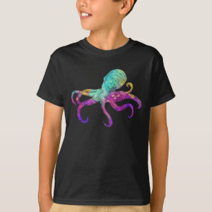 Camiseta Octopus Colorful Kraken Sea Animal Art