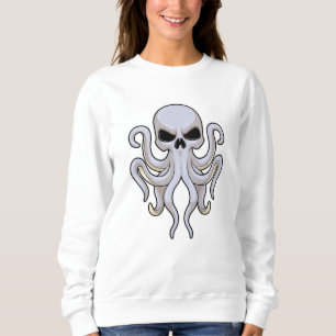 Camiseta Octopus com 8 Braços e Crânio
