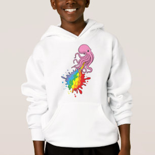 Camiseta Octopus com arco-íris