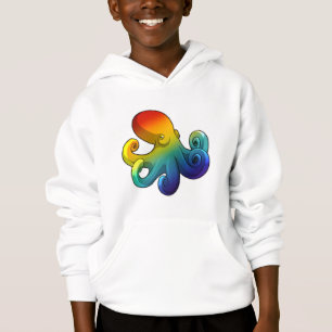 Camiseta Octopus com arco-íris