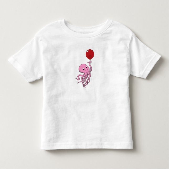 Camiseta Octopus com balão (Frente)
