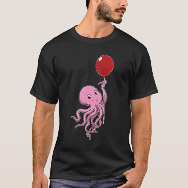 Camiseta Octopus com balão (Frente)