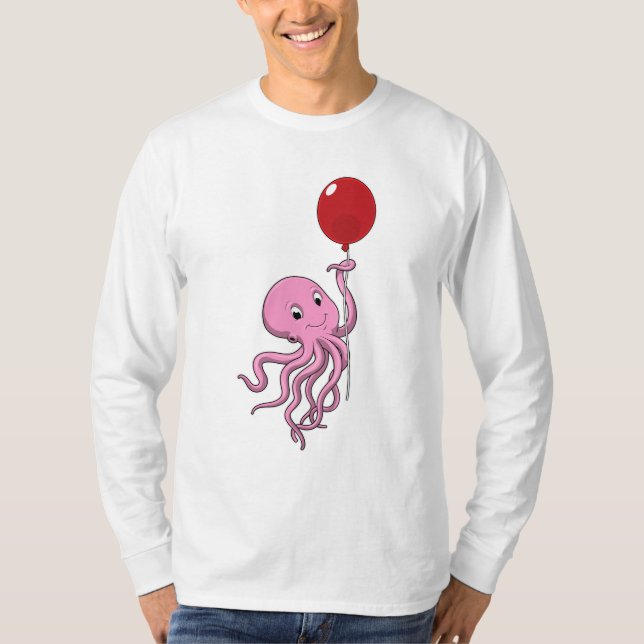 Camiseta Octopus com balão (Frente)