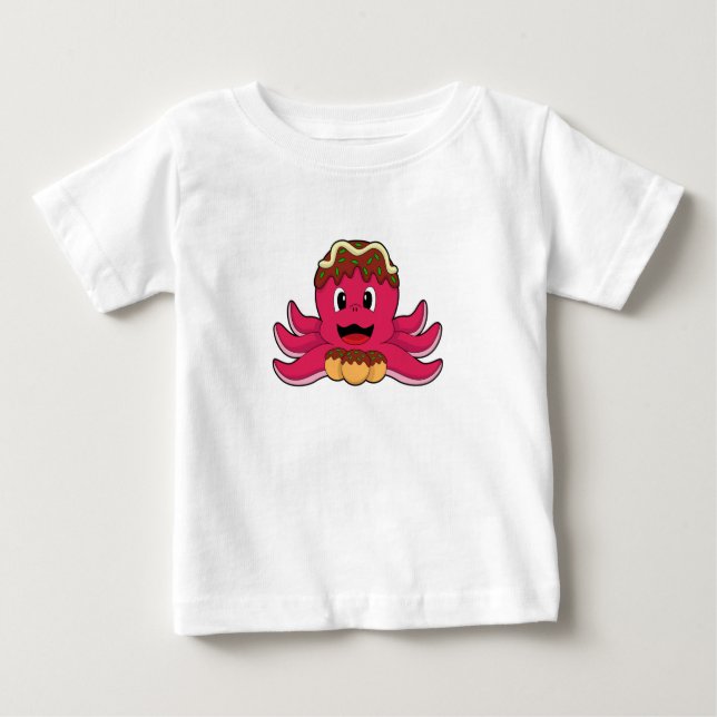 Camiseta Octopus com Bolo (Frente)