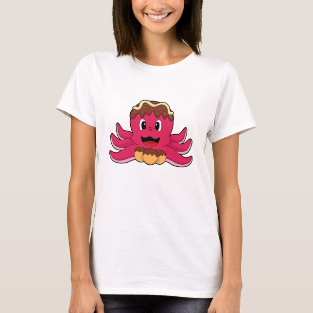 Camiseta Octopus com Bolo (Frente)