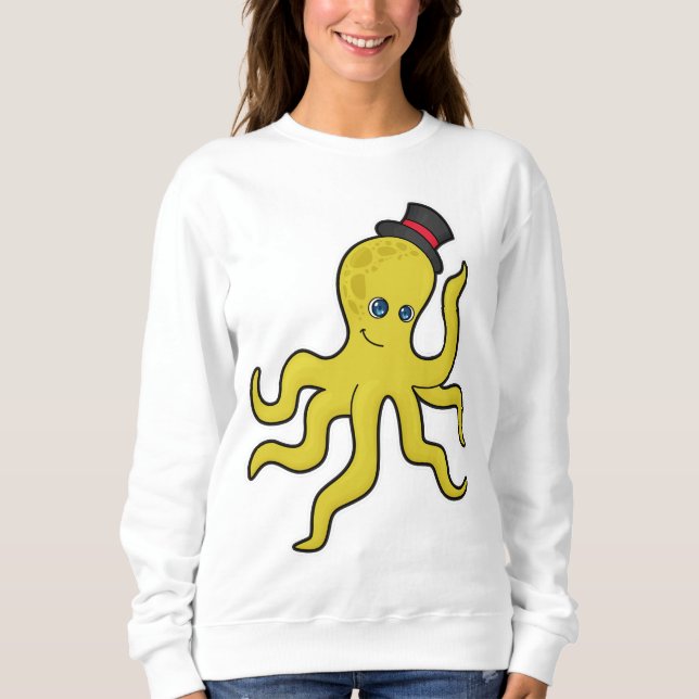 Camiseta Octopus com chapéu (Frente)
