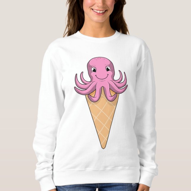 Camiseta Octopus com cone de Sorvete (Frente)