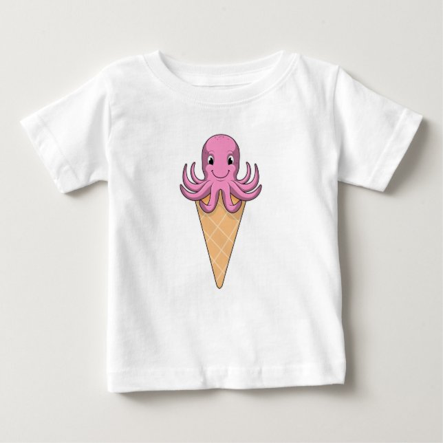 Camiseta Octopus com cone de Sorvete (Frente)