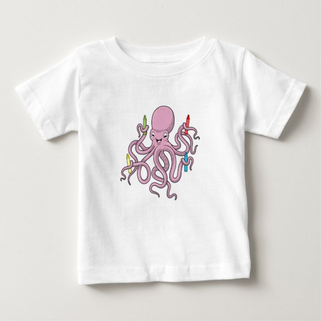 Camiseta Octopus com Crayon (Frente)