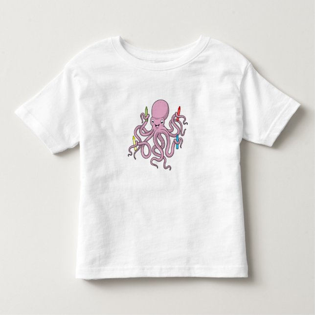 Camiseta Octopus com Crayon (Frente)