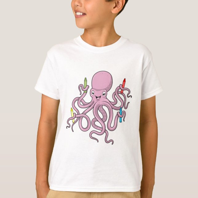 Camiseta Octopus com Crayon (Frente)