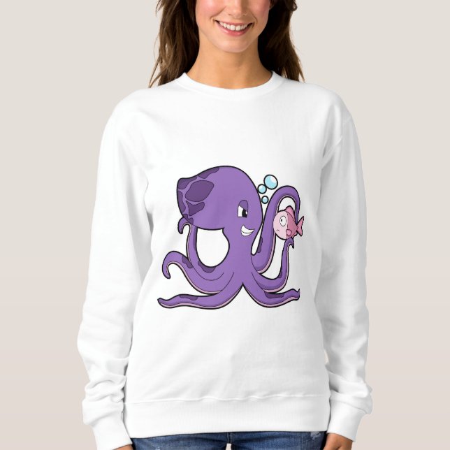 Camiseta Octopus com Fish.PNG (Frente)