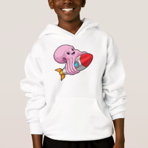 Camiseta Octopus com foguete