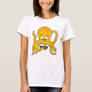 Camiseta Octopus com Laptop