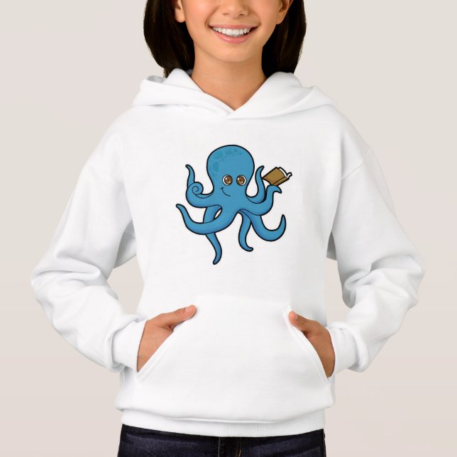 Camiseta Octopus com Livro (Frente)