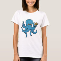 Octopus com Livro