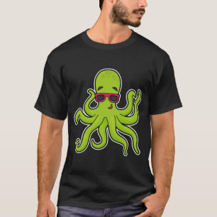 Camiseta Octopus com óculos de sol