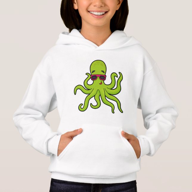 Camiseta Octopus com óculos de sol (Frente)