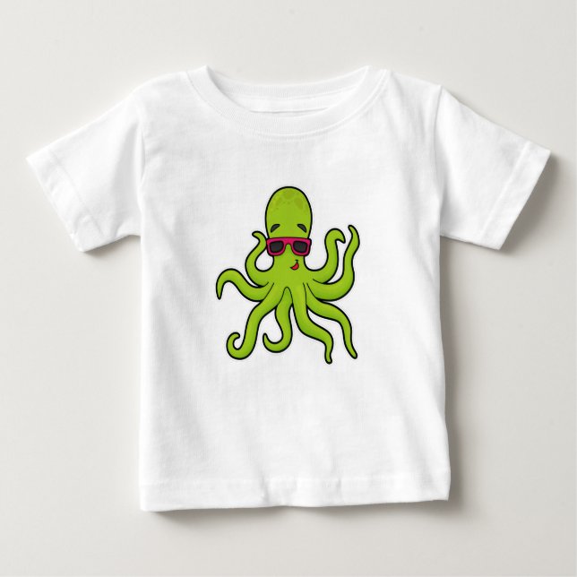 Camiseta Octopus com óculos de sol (Frente)