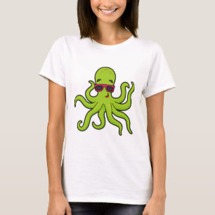 Camiseta Octopus com óculos de sol