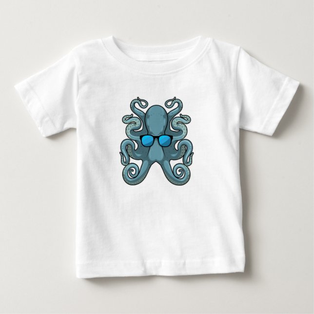 Camiseta Octopus com óculos de sol (Frente)