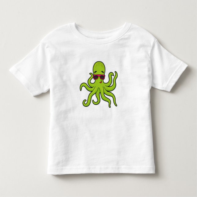 Camiseta Octopus com óculos de sol (Frente)