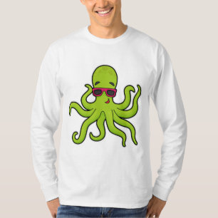 Camiseta Octopus com óculos de sol