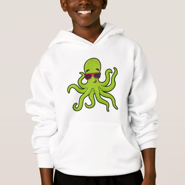 Camiseta Octopus com óculos de sol (Frente)