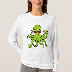 Camiseta Octopus com óculos de sol