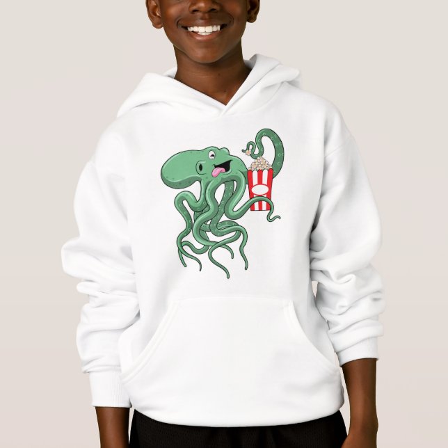 Camiseta Octopus com pipoca (Frente)