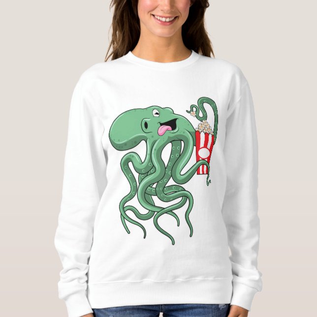 Camiseta Octopus com pipoca (Frente)