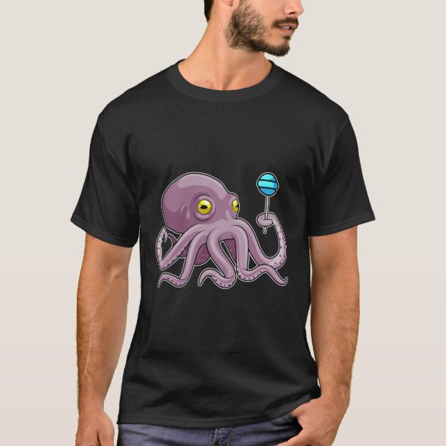 Camiseta Octopus com pirulito (Frente)