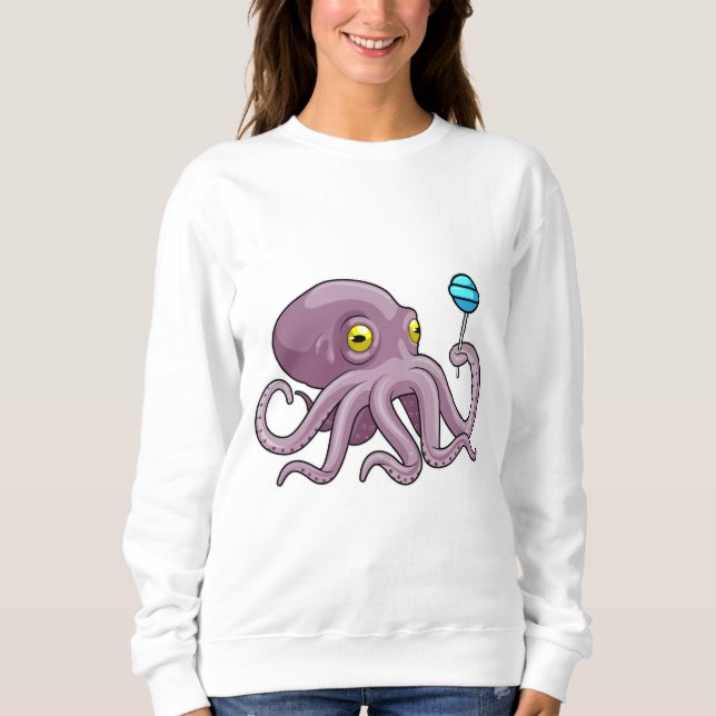 Camiseta Octopus com pirulito (Frente)