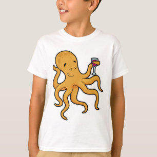 Camiseta Octopus com Vidro de Sumo