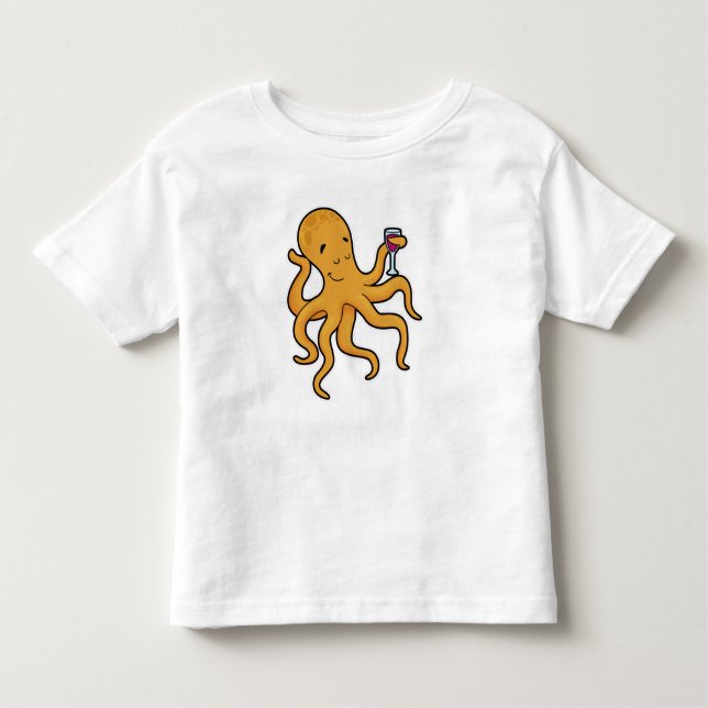 Camiseta Octopus com Vidro de Sumo (Frente)