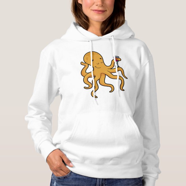Camiseta Octopus com Vidro de Sumo (Frente)