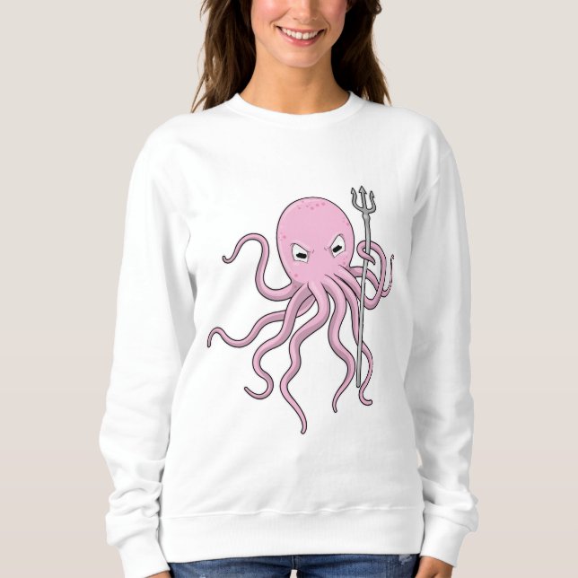 Camiseta Octopus como assistente com Trident (Frente)
