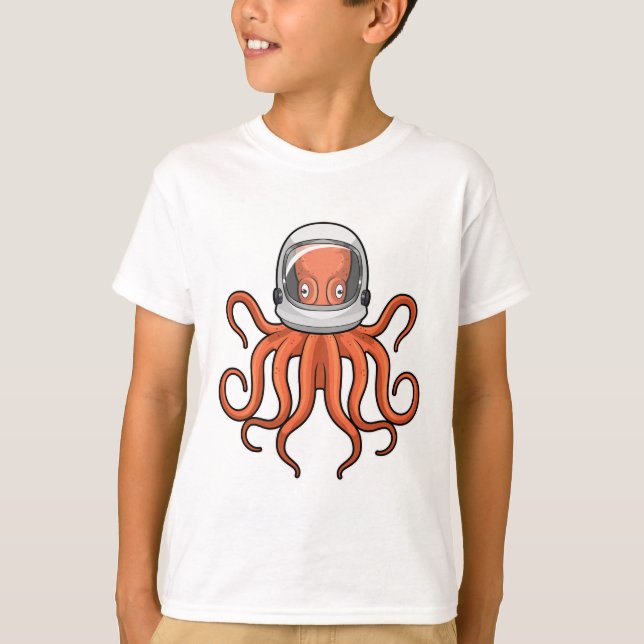 Camiseta Octopus como astronauta (Frente)