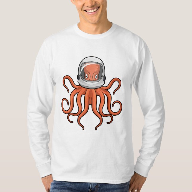 Camiseta Octopus como astronauta (Frente)