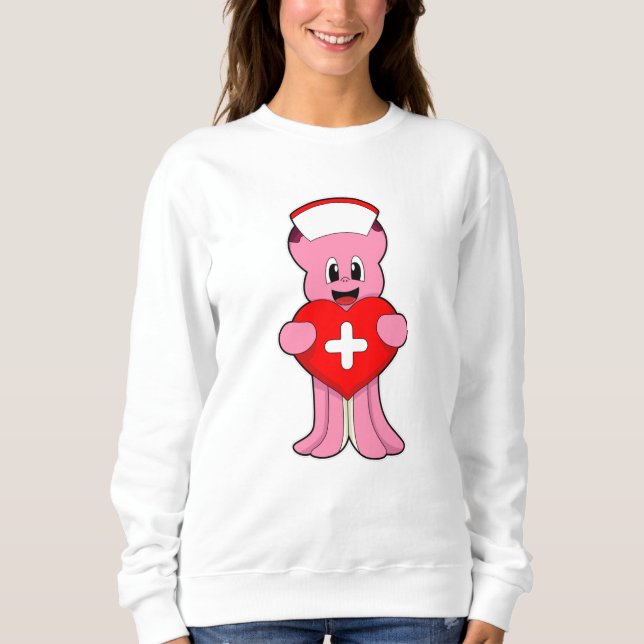 Camiseta Octopus como enfermeira com coração (Frente)