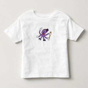 Camiseta Octopus como mágico com chapéu