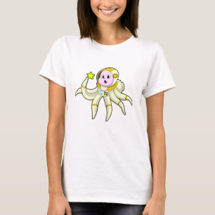 Camiseta Octopus como mergulhador com estrela
