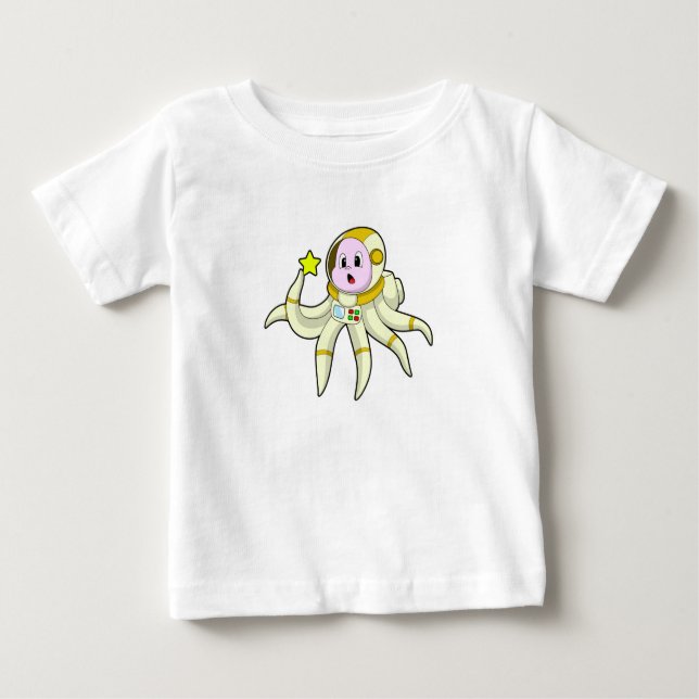 Camiseta Octopus como mergulhador com estrela (Frente)